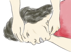 udrożnienie dróg oddechowych, gdy poszkodowany leży na boku